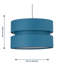 19cm H Cotton Drum Pendant Shade ( Uno )-2034893264