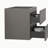 Wall mount cabinet Without basin,with two drawers, Pre-assembled