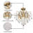 Base,Imitation Brass Color Ceiling Light Modern Lighting Fixture For Bedroom Hallway Bar Kitchen, H 18.5'' X W 17.7''