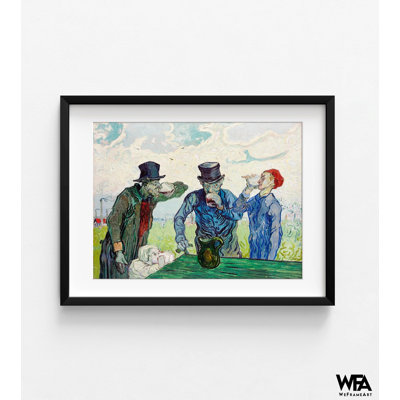 Les buveurs par Vincent Van Gogh, art mural encadré, impression d'art cocktail, impression de boissons Van Gogh, art mural liqueur, impression d'art de style Van Gogh