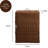 Rectangular Woven Resin Wicker Laundry Hamper – Espresso Brown, 17.3"x13.8"x23.6"