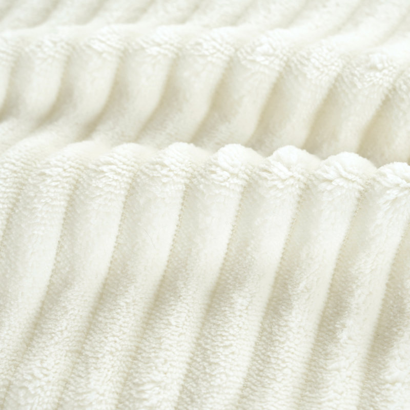 Canapé modulaire surdimensionné de 111 po avec méridienne Cloud, Velours côtelé beige