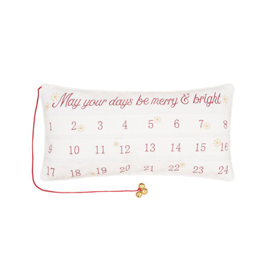 Watterson Embroidered Cotton Throw Pillow
