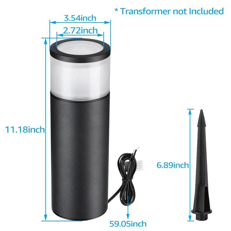 Led Landscape Path Lights, Aluminum Housing, 12v-24v Low Voltage