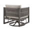 Méridienne pivotante d'extérieur en aluminium avec coussins Mareike-8210065-8210066