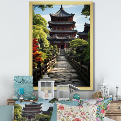 Tasheena, art asiatique, pagode sereine VI - impression