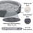 Two-Tone Fur & Suede Oval Pet Bed-68640058
