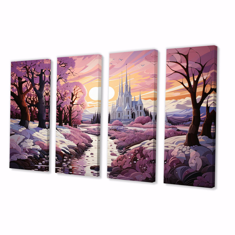 Dahlke Christianity Christian Elegance II - Art mural sur toile spirituel - 4 panneaux