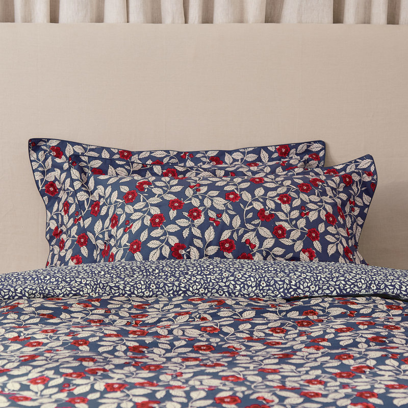 Grove Floral Cotton Duvet Cover Set, Single Duvet Cover + 1 Pillowcase