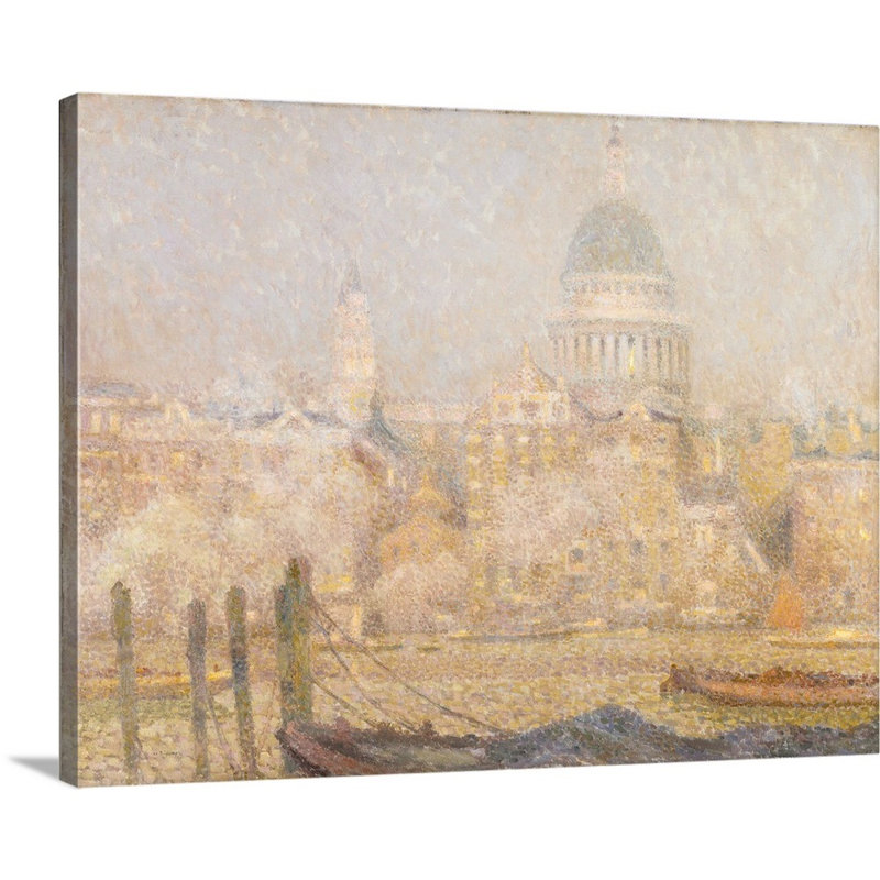 Saint-Paul de The River, Morning Sun en hiver, 1906-07 par Henri Eugène Augustin (1862-1939) le Sidaner-impression sur toile