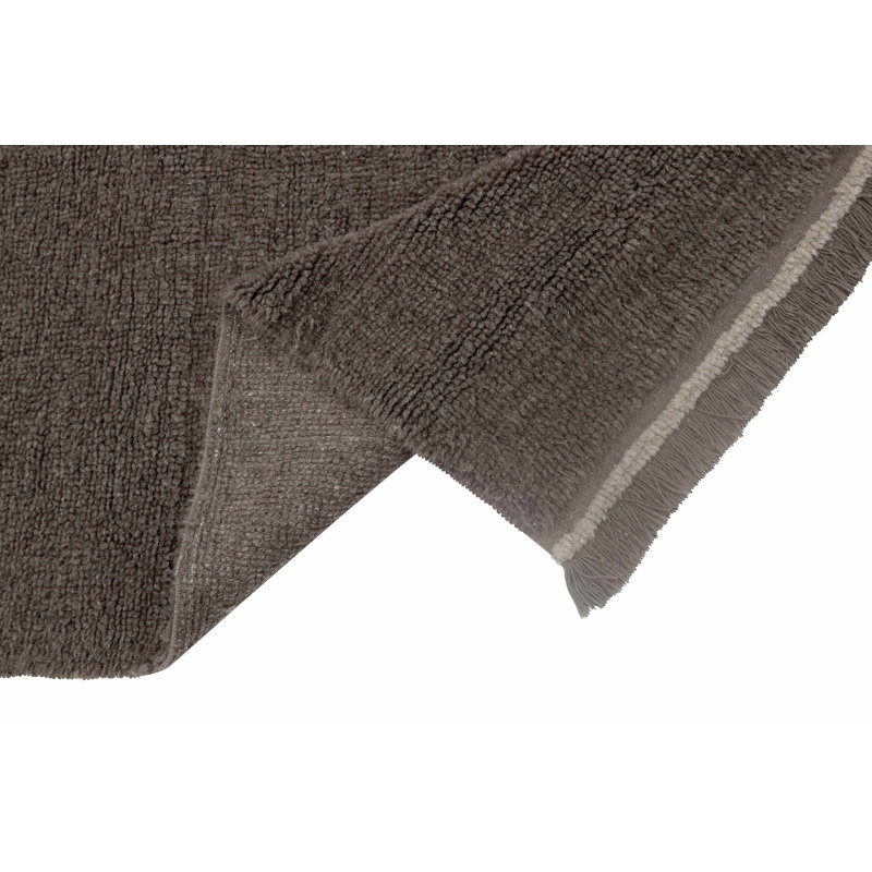 Sheep Of The World Hand Tufted Wool Area Rug in Sheep Brown, Rectangle 5'7" x 7'10"