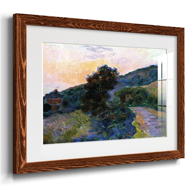 Sunset at Giverny, 1886, reproduction d'art sur papier, H 18 po x l 26 po x P 1,5 po, Érable