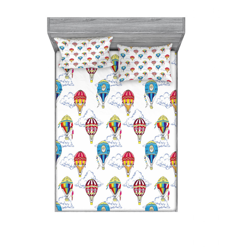 Microfiber Sheet Set, Queen Sheet Set with Fitted Sheet