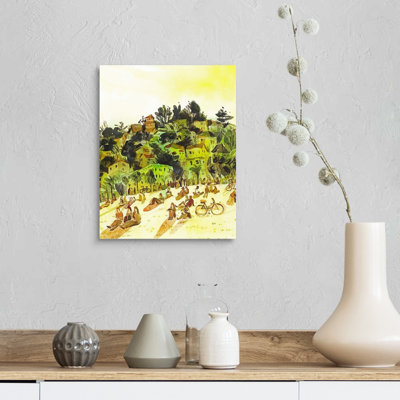 Reproduction d’art sur toile Dolores Park-mission district, San Francisco, Californie par Eleanor Doughty-impression sur toile
