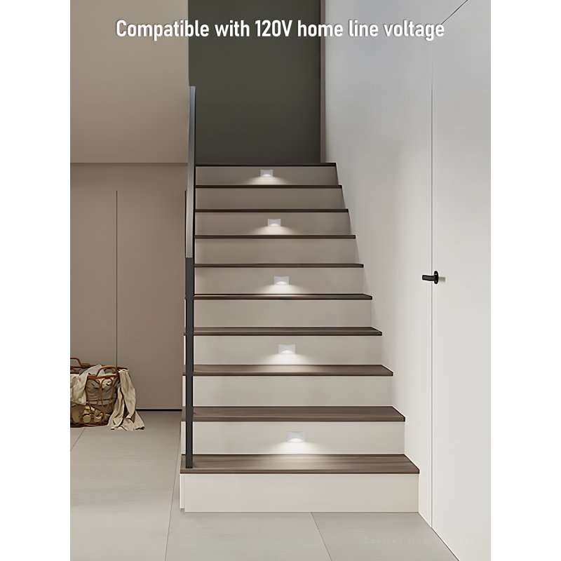 LED Aluminum Stair Light Color Temperature Selectable, White