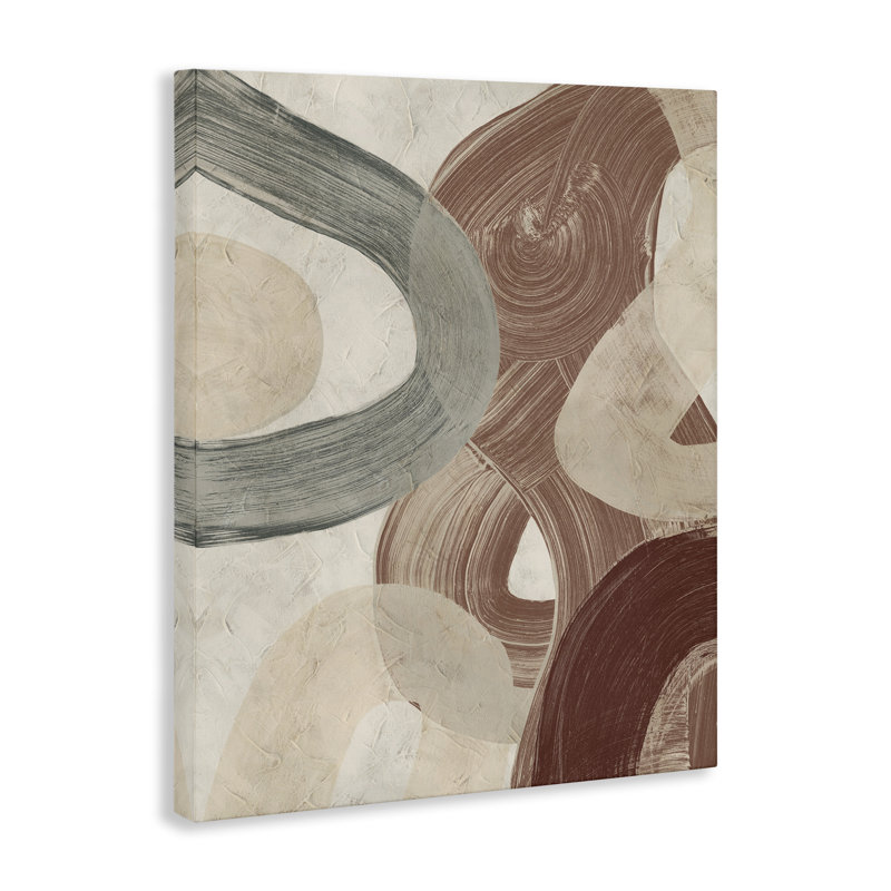 Abstrait art mural neutre sur toile flottante, "Southwestern Neutrals" par June Erica Vess, H 20 po x l 16 po x P 1,5 po