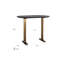 Bar Table Oval Solid Wood Dining Table
