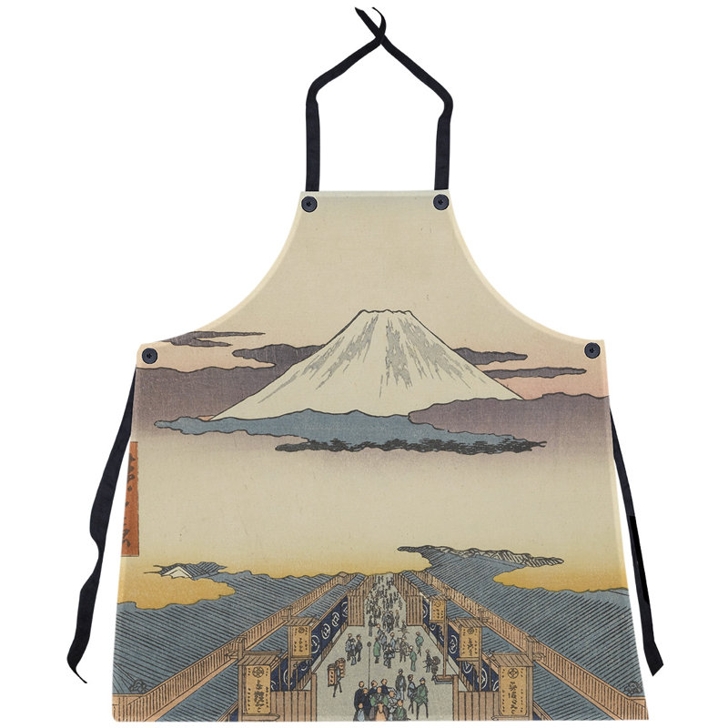 Bib Apron, Ivory/Yellow