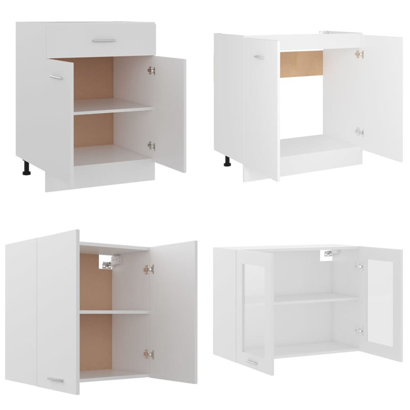Lyon Kitchen Cabinet Set Lyon, White