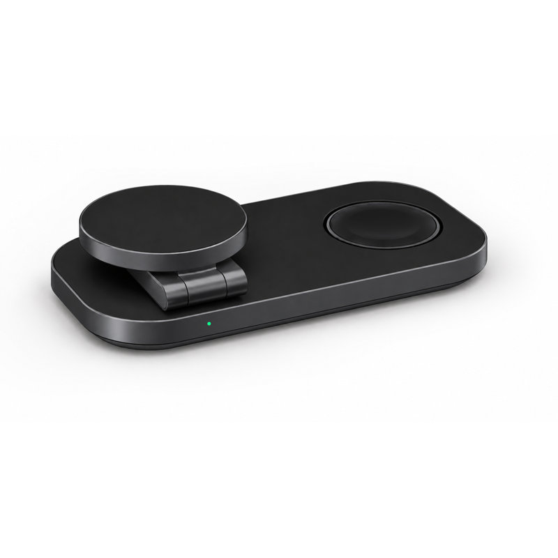 3-in-1 Magnetic Fast Charge Wireless Charging Station in Black