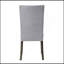 Chaise d'appoint grise et chêne gris avec boutons capitonnés (ensemble de 2)