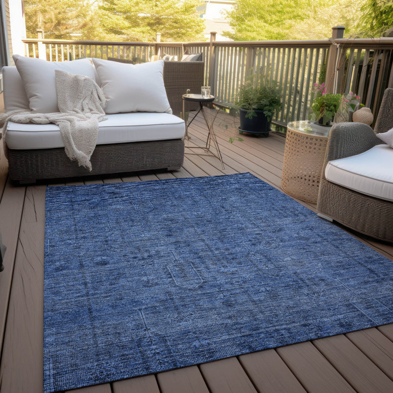 Lummus Washable Abstract Indoor / Outdoor Rug, Rectangle 2'6" x 3'10"