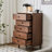 Brown Solid Wood Accent Cabinet