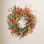 24" Farmhouse Artificial Eucalyptus Berry Fall Front Door Wreath For Thanksgiving Day