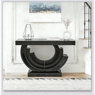Console avec miroir en verre et miroir