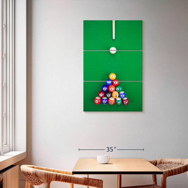 Pyramide de billard de Senne, H 57 po x l 36 po