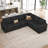 L-Shaped Modular Sleeper Sectional-101957146