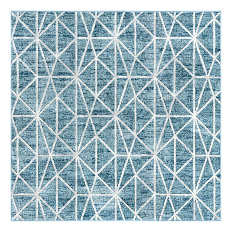 Jantsen Geometric Indoor Rug, Square 7'