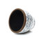 Pot à fleurs rond 12,2 po bleu et blanc à motif floral, grand pot en céramique avec drainage-1617114271