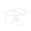 Ensemble de table de salle à manger 5 pièces pour 4 personnes comprenant une table de cuisine ovale avec rallonge papillon et 4 chaises de salle à manger, noir et cerise-2014906166-2026305101