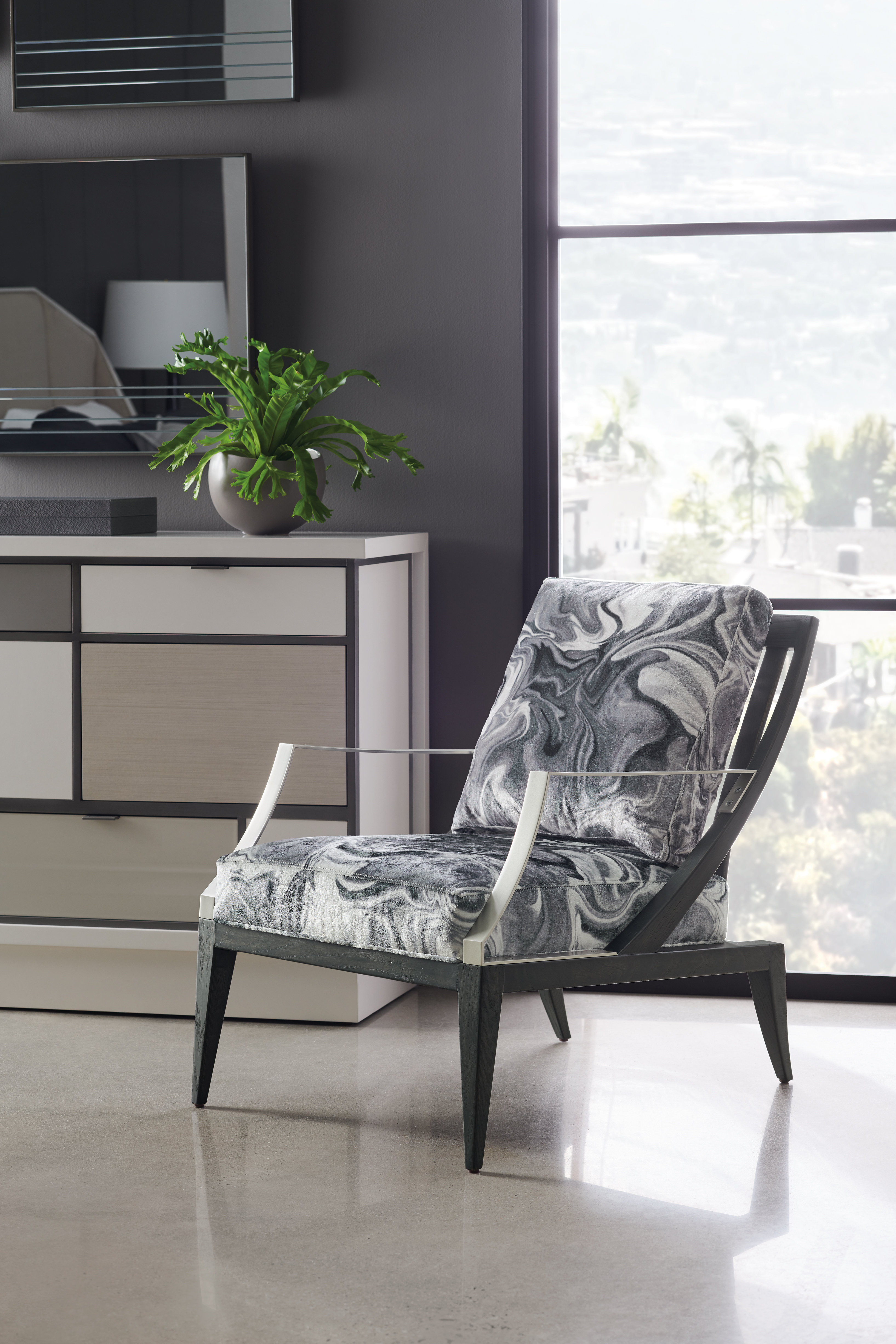 Kuo upholstered arm discount chair