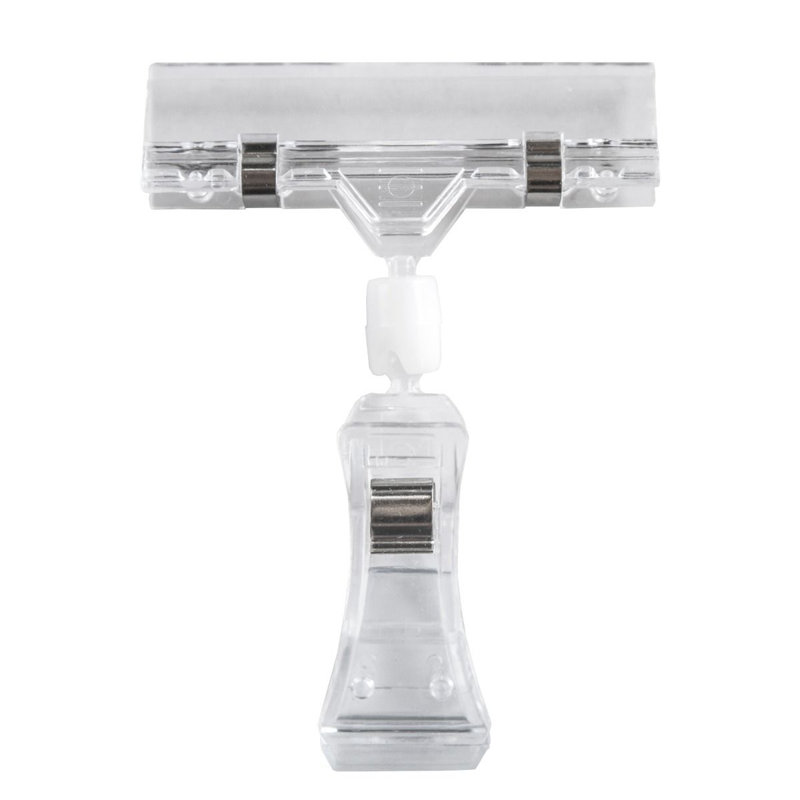 Clip Sign Holder, White