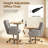 Wide Pet‑Friendly Reclining Swivel Office Chair-757632142