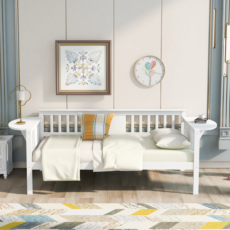 Daybed, Wood Slat Support, Twin, White