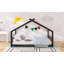 Lit double en bois pleine grandeur, espresso