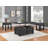 Solid Wood End Table With Drawer And USB-980184488