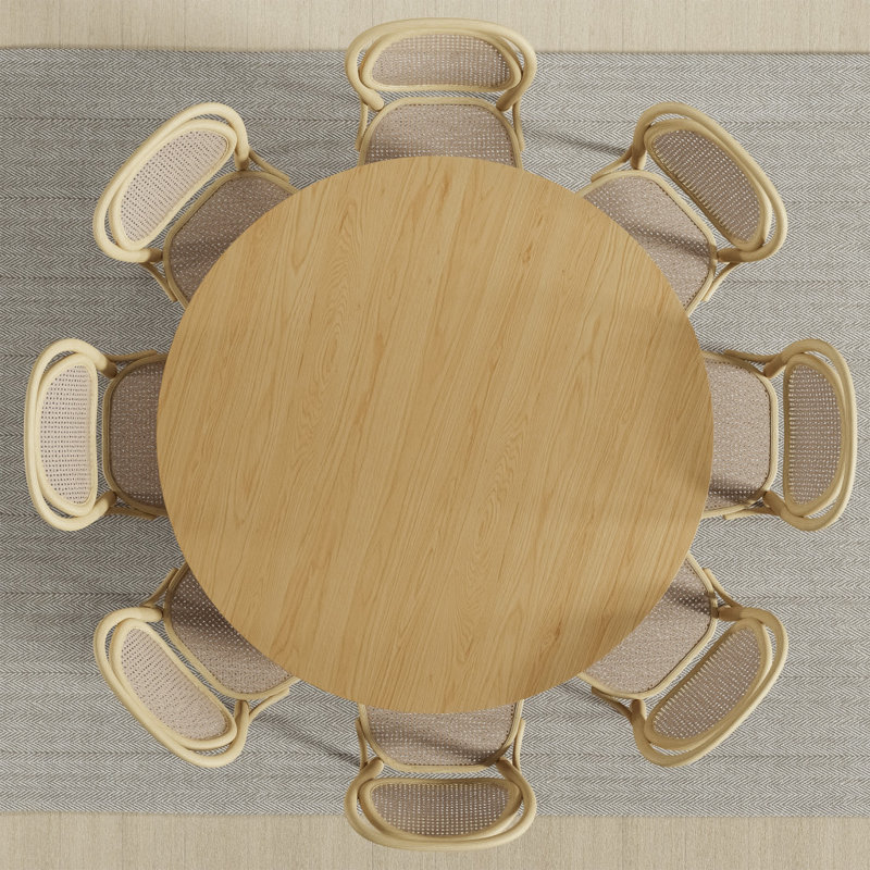 59" Yellow Solid Wood Rounded Bar Table, 29.72"H x 59.44"L x 59.44"W, Yellow