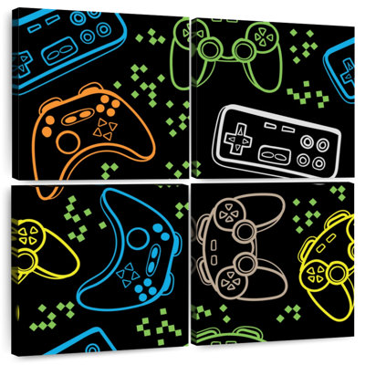 Motif de joysticks de jeux vidéo