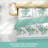 King Size Comforter Set 9 Pieces, All Season Luxury Bed in a Bag for Bedroom, With Matching Curtains, Soft Microfiber, Green Rose-121273386