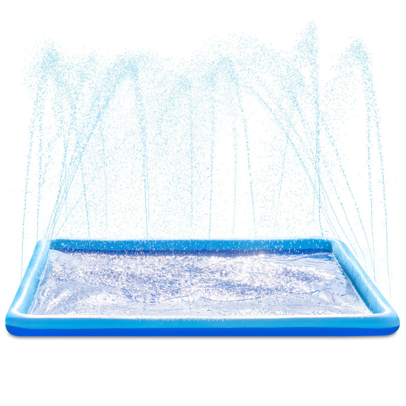 6ft Non-Slip Splash Pad Sprinkler, Blue