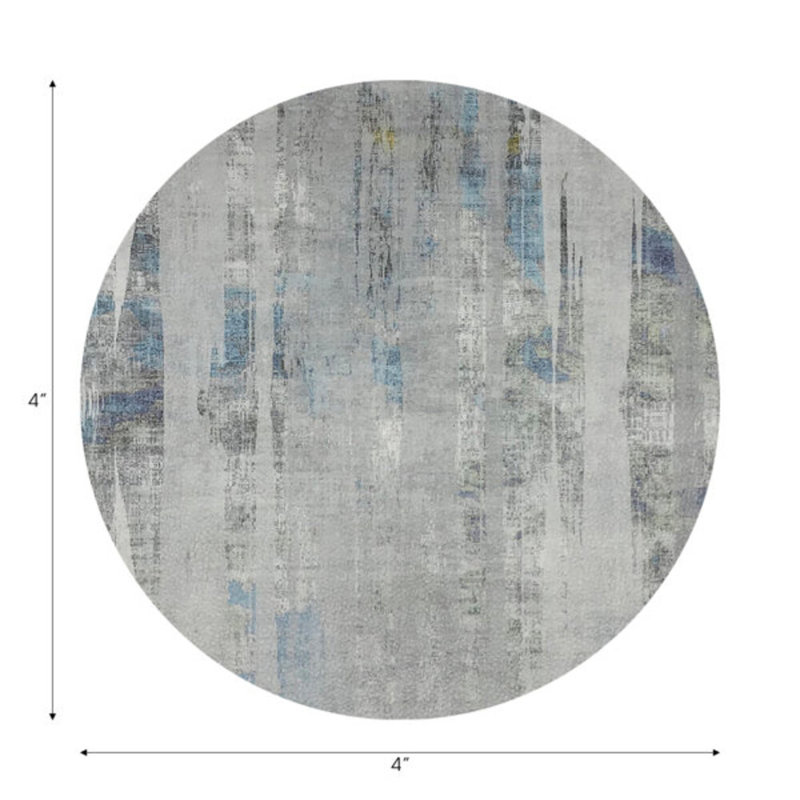 Sous-verres ronds en cuir Birch Opulence, Opulence