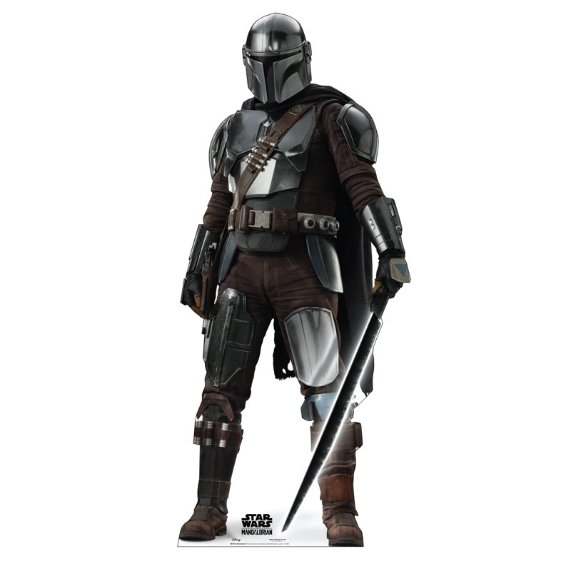 Life-Size Mandalorian Cardboard Standee, 72" Tall
