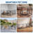 16-Panel Heavy-Duty Metal Dog Playpen with Door – Rust-Resistant Fold-up Pet Fence for Small Medium Dogs, Indoor Outdoor Yard RV Camping (27.7"H x 31.5"W)-135712356-135712355