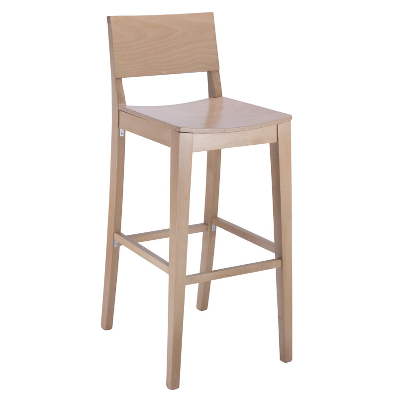 Tabouret 30 "en bois massif Ahreanna, Naturel