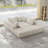 Tomeco Upholstered Boneless L-Shape Sectional Sofa with 7 pillows-1983634647