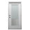 Porte d'entrée avant en fibre de verre Smooth